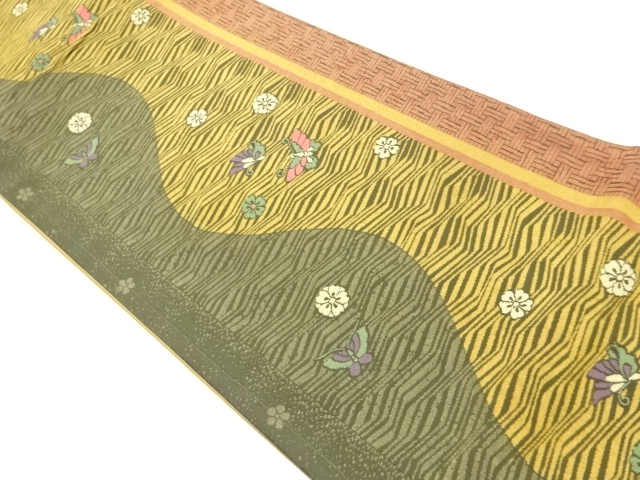 JAPANESE FUKURO OBI / WOVEN SAKURA